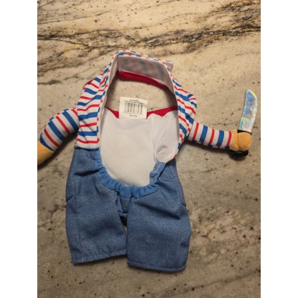 Chucky Doll cat dog outfit small fits my 10lb cat perfect